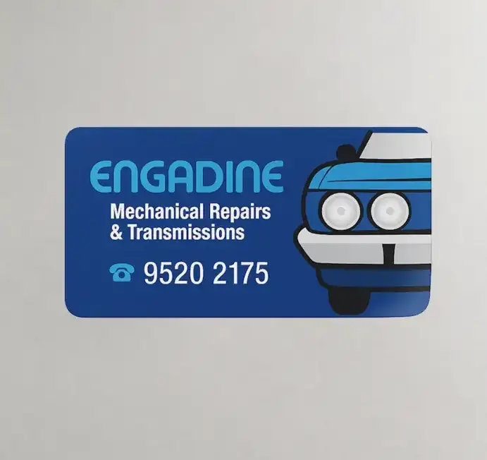 Engadine Mechanical Repairs rear window sticker