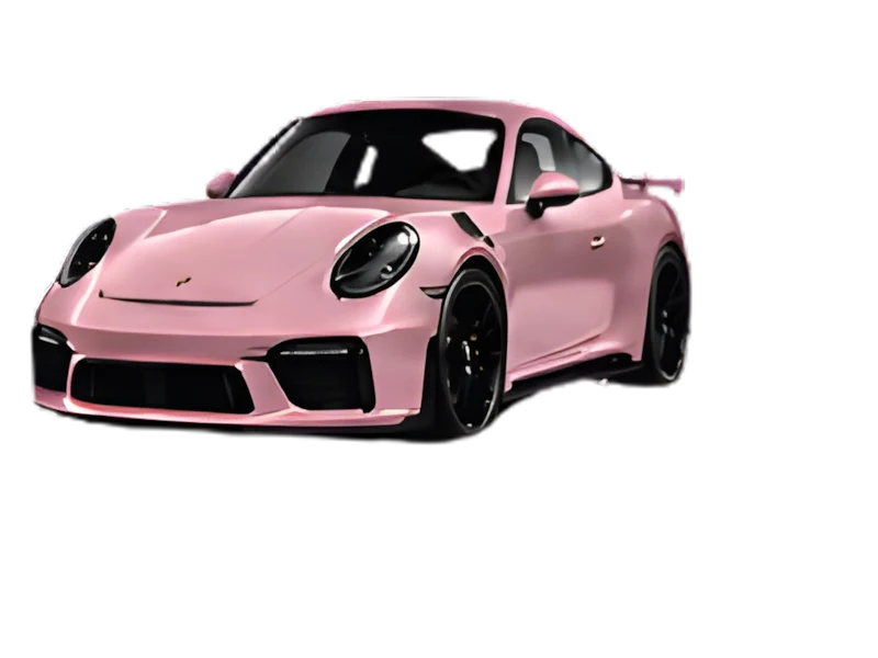 Pink coloured PPF, Porsche 911