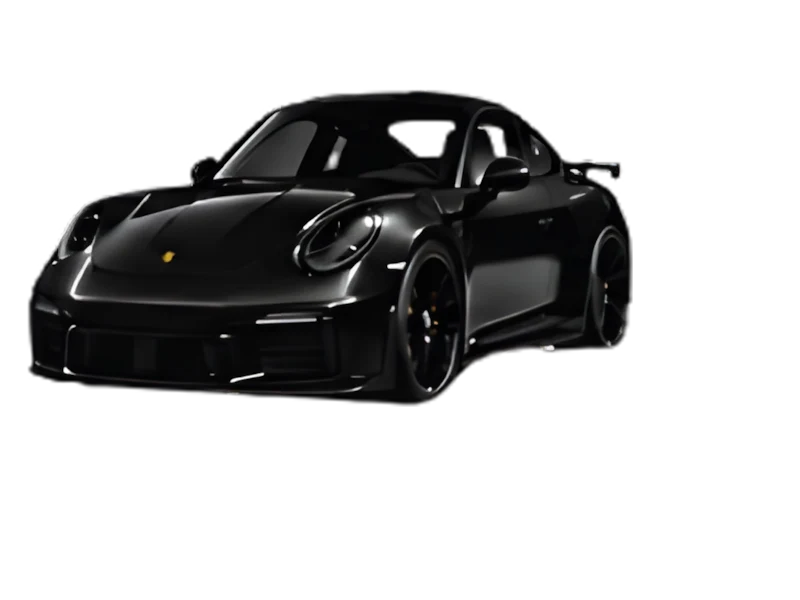 Satin black coloured PPF, Porsche 911