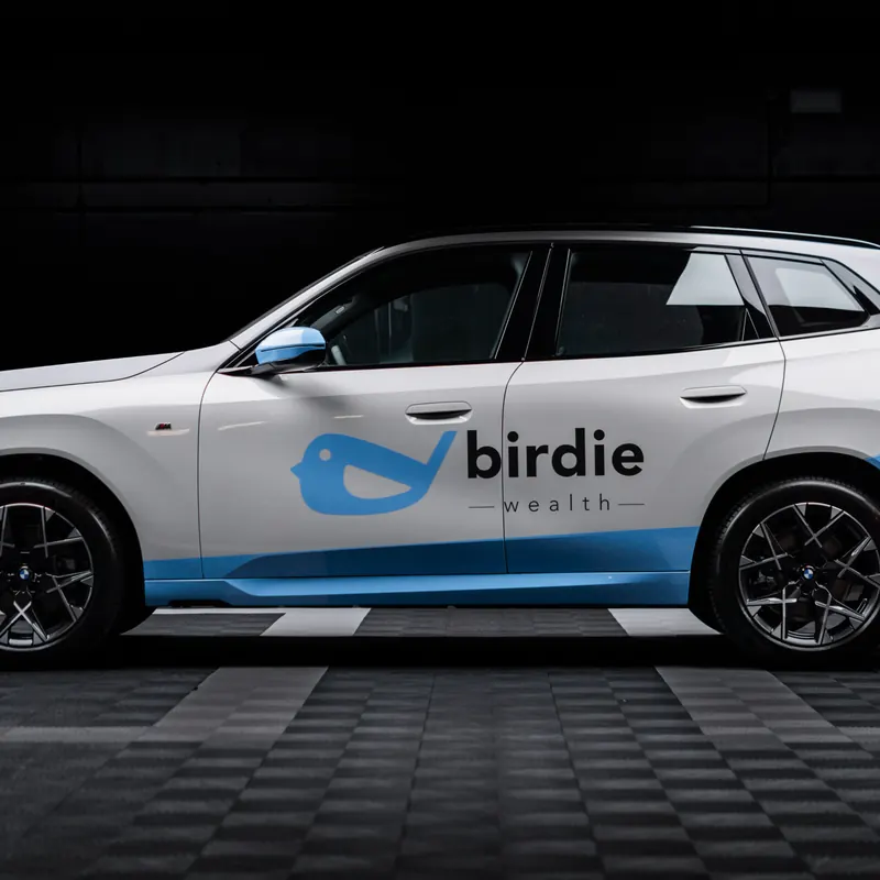 Birdie Wealth BMW wrap, side