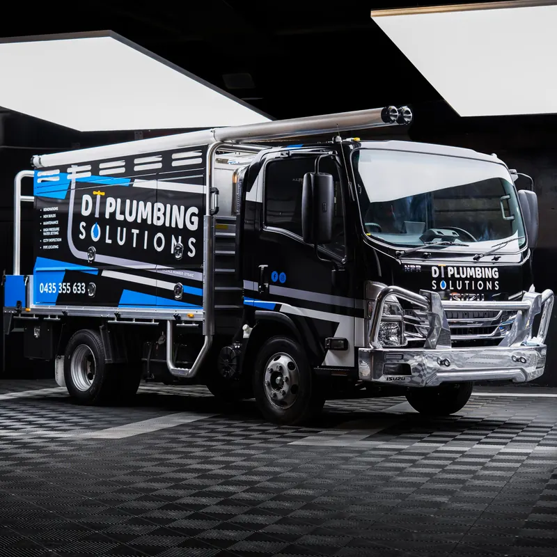 DT Plumbing Solutions truck wrap
